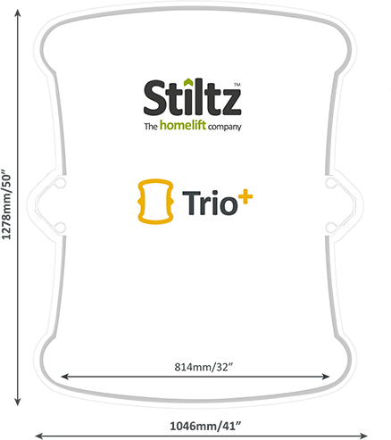 Stiltz Home Lift Trio Footprint